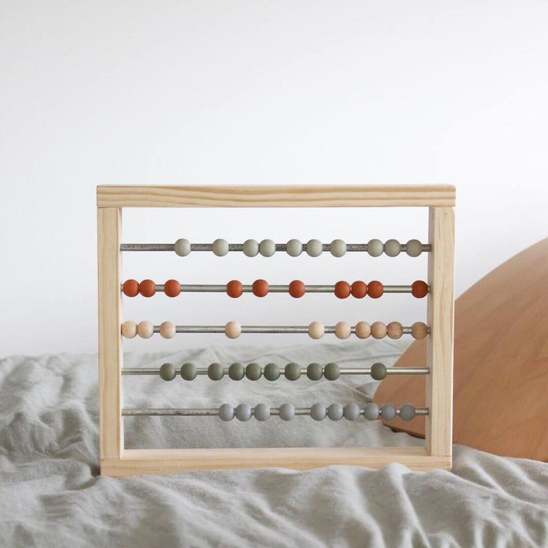 Large Abacus. Peach + Sage