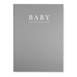 Baby Journal. Birth to Five Years. Grey