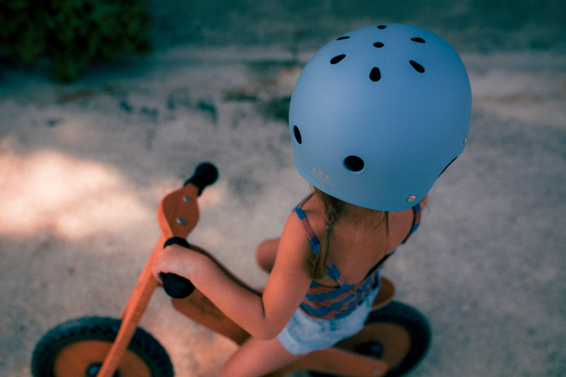 Bike Helmet. Matte Blue
